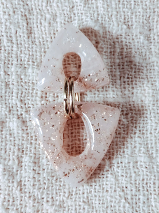 Boucles d’oreilles “Lueur dorée” – O mill’éclats