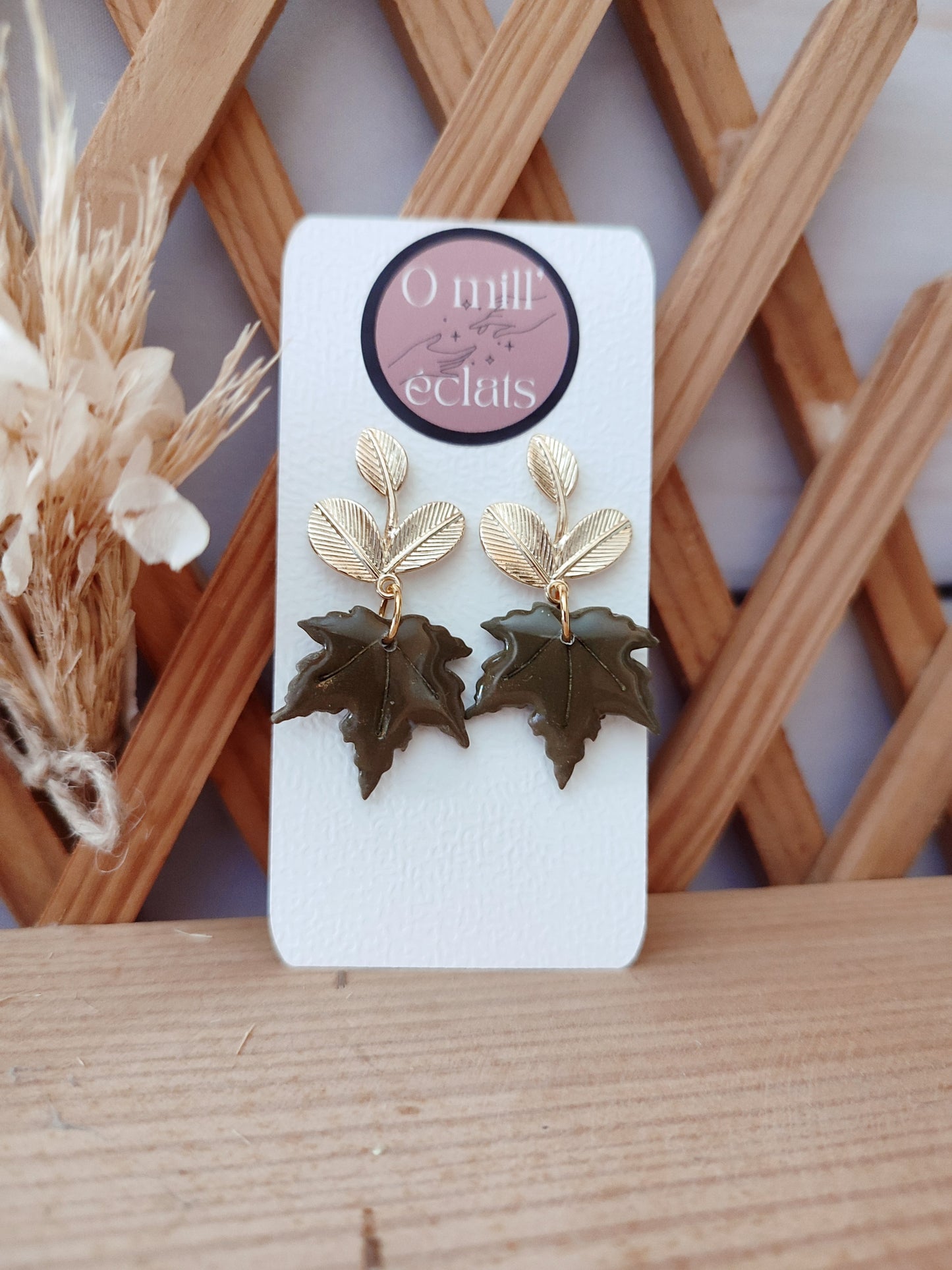 Boucles d'oreilles aux couleurs de l'automne