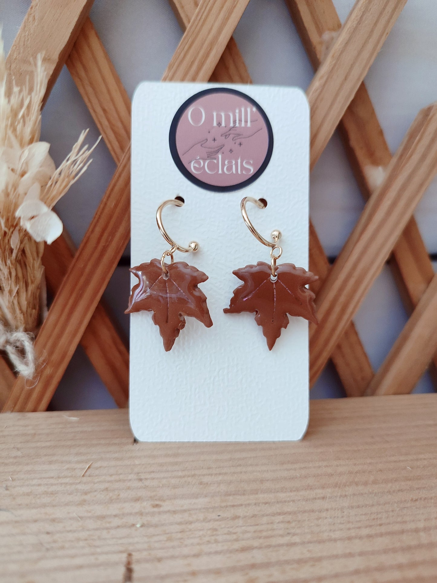 Boucles d'oreilles aux couleurs de l'automne