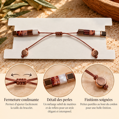 Bracelet Automne en or - perles Miyuki