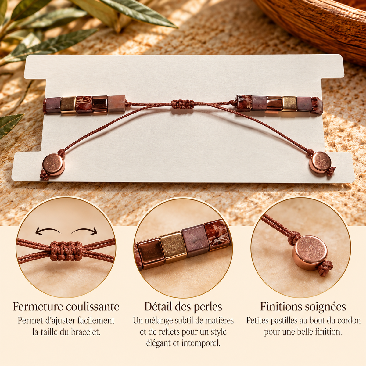 Bracelet Automne cuivré - perles Miyuki