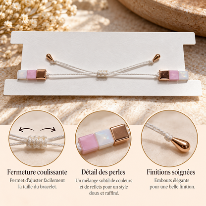 Bracelet Douceur nacrée - perles Miyuki