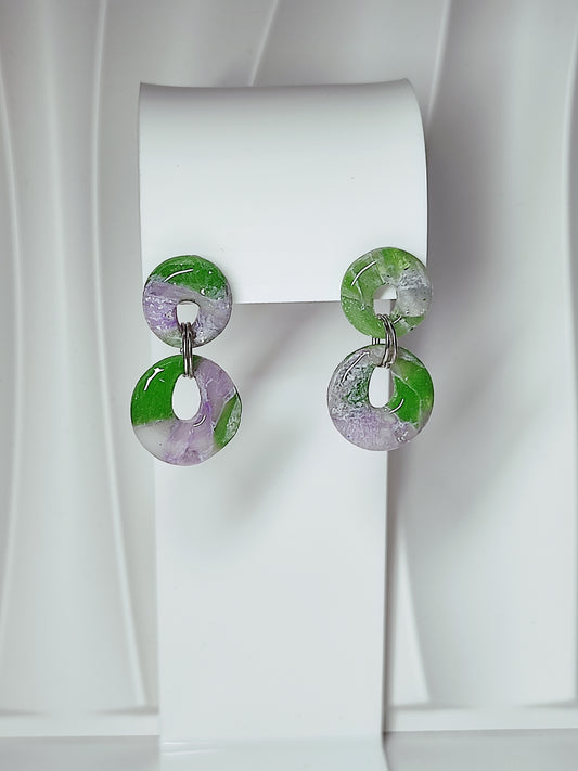 Boucles d’oreilles “Éclats ronds” - O mill'éclats