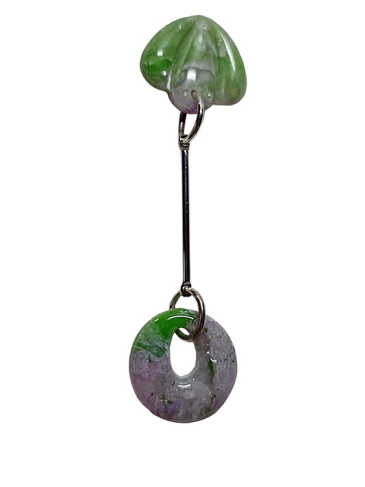 Boucles d’oreilles “Fleur de pierre” - O mill'éclats