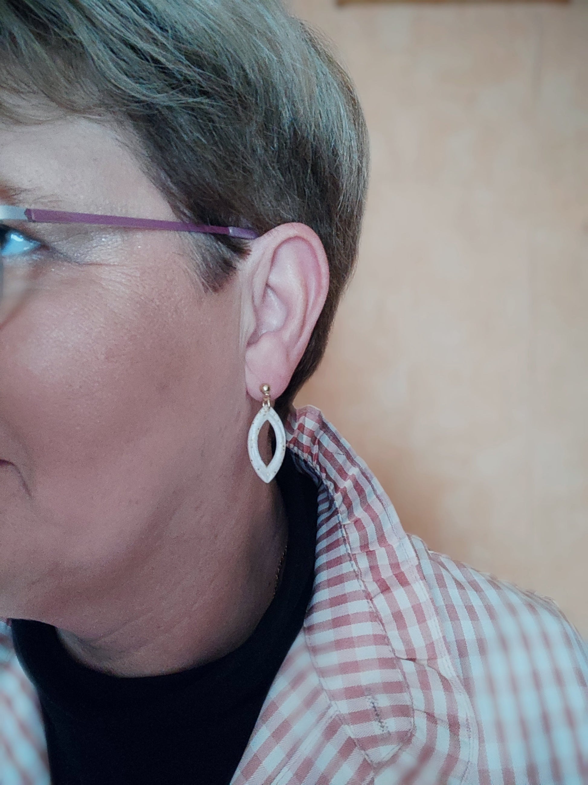 Boucles d’oreilles “Lueur d’hiver” – O mill’éclats O mill'éclats