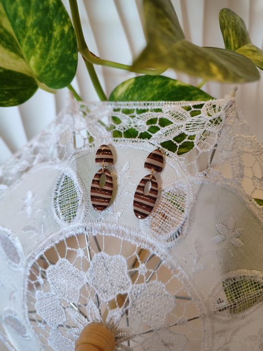 Boucles d'oreilles "Éclat cacao" - O mill'éclats