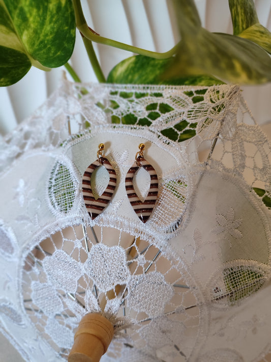 Boucles d'oreilles "Chocolat chantant" - O mill'éclats