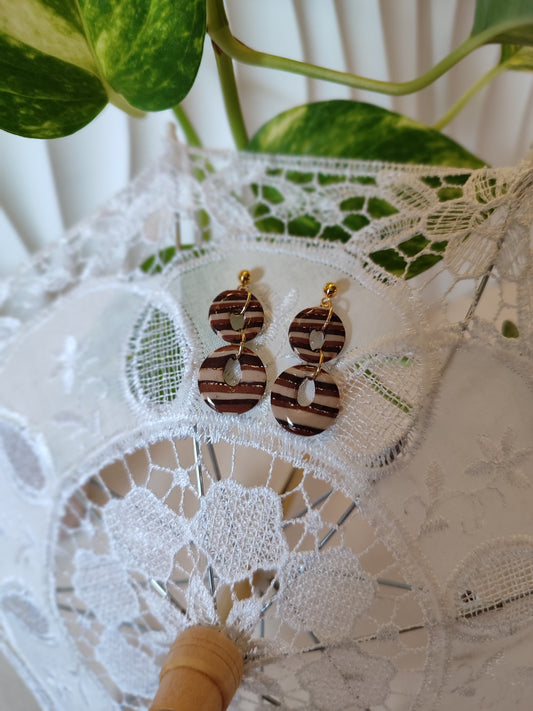 Boucles d'oreilles "Praline douce" - O mill'éclats