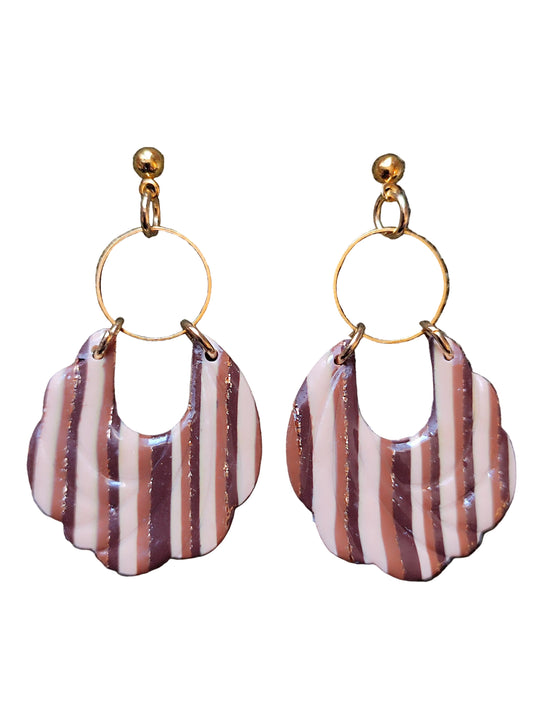 Boucles d'oreilles "Velours café" - O mill'éclats