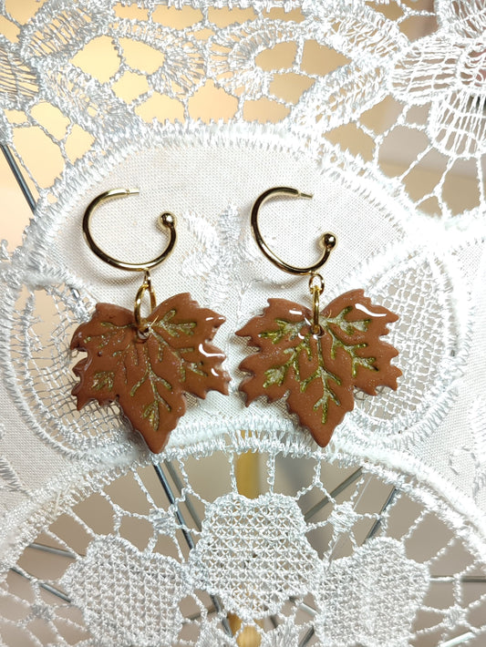 Boucles d’oreilles “Eclats des bois” – O mill’éclats
