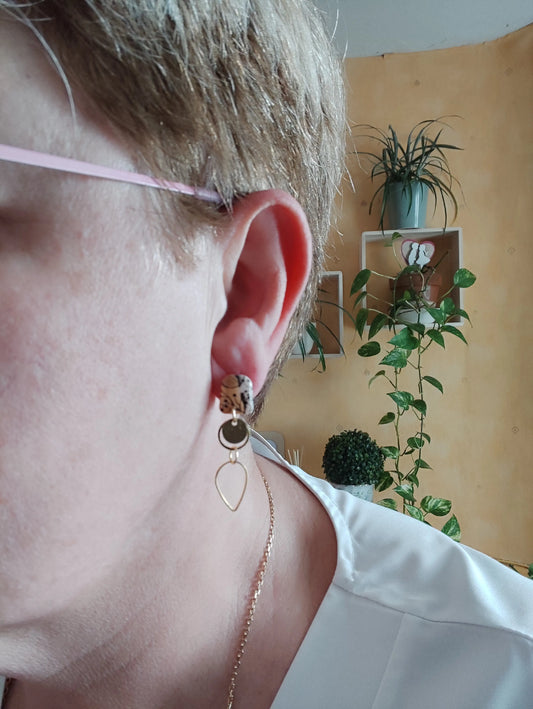 Boucles d’oreilles “Herbes sèches” – O mill’éclats O mill'éclats
