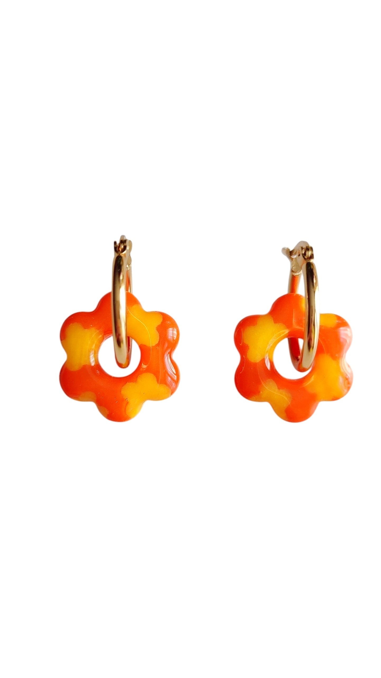 Orange pop - Fleur orange vitaminée - Modulables