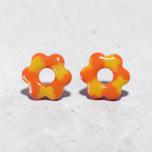 Orange pop - Fleur orange vitaminée - Modulables