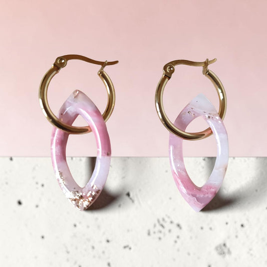 Rosé minéral doré - Losanges - Modulables