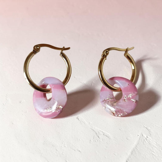 Rosé minéral doré - Rondes - Modulables