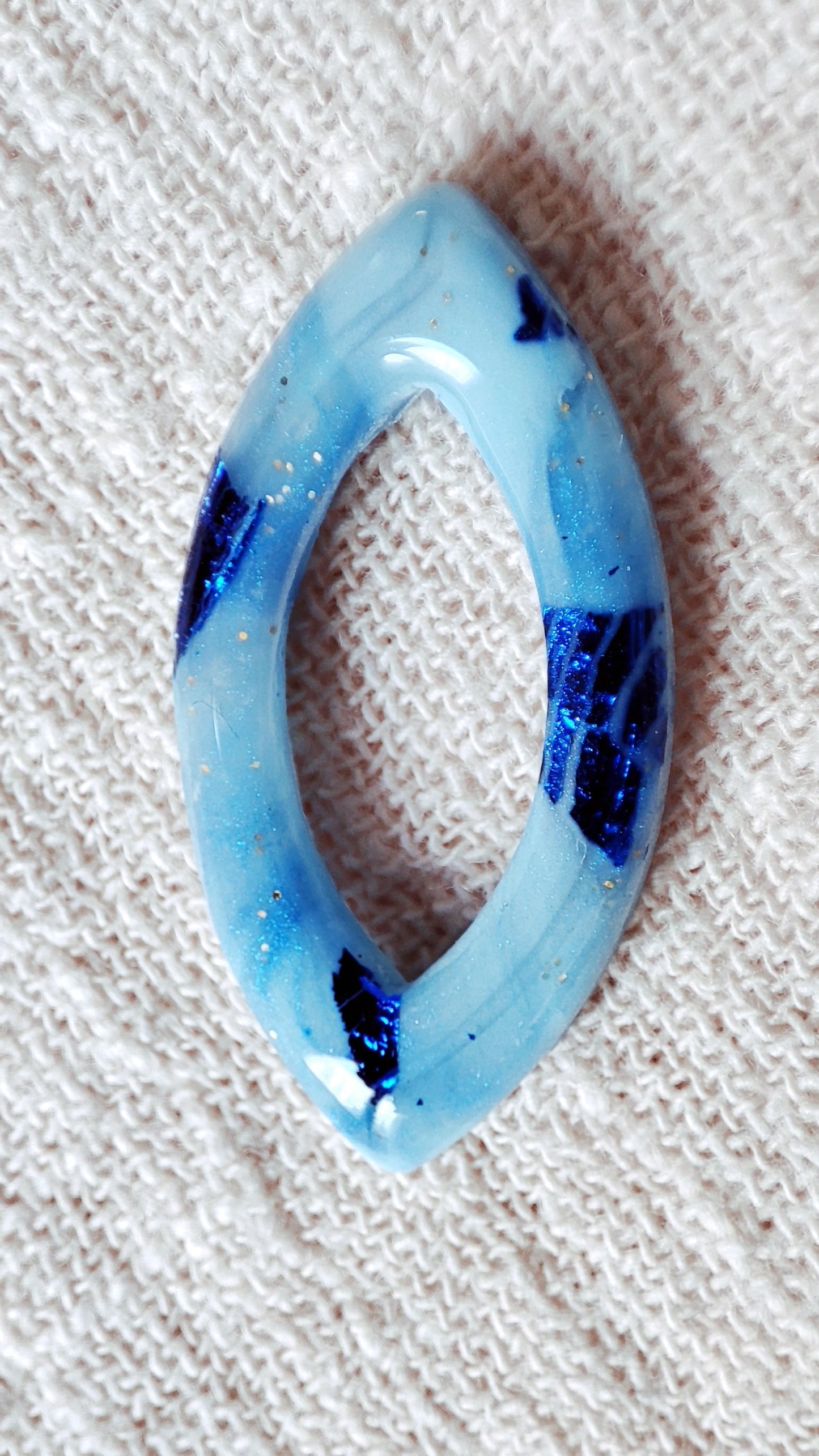 Bleu minéral éclats bleus - Losanges - Modulables