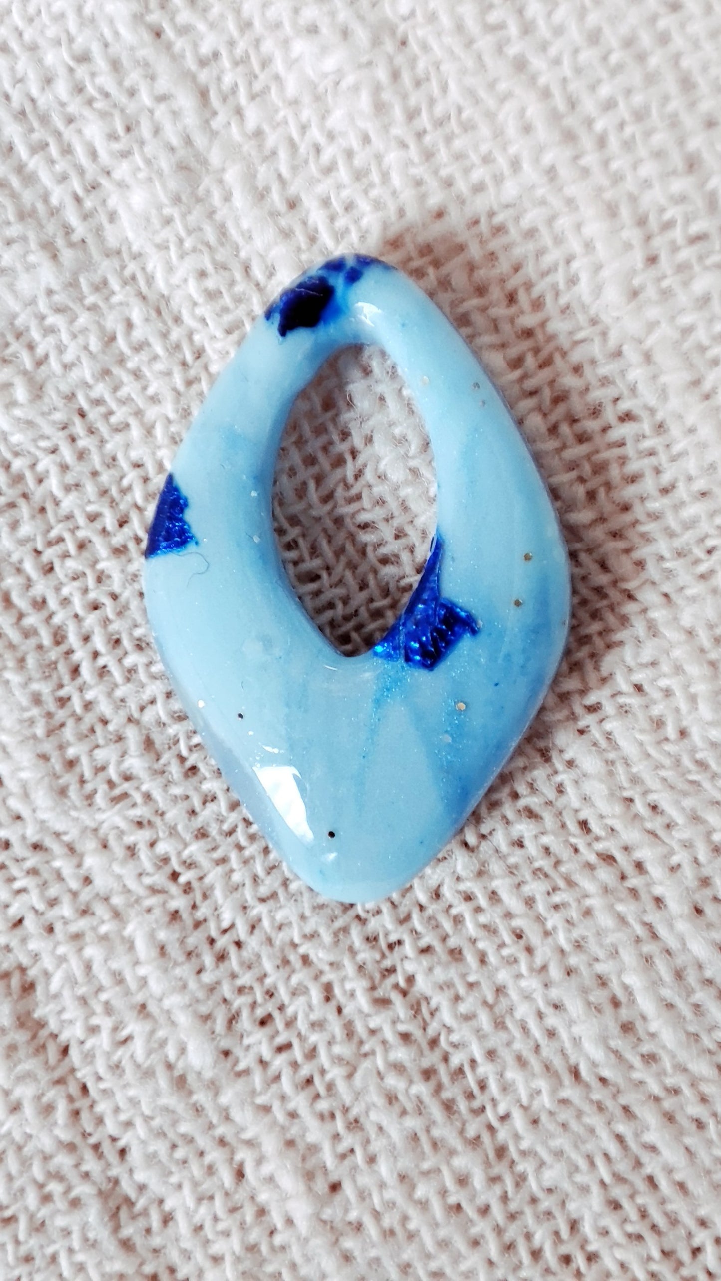 Bleu minéral éclats bleus - Diamant - Modulables