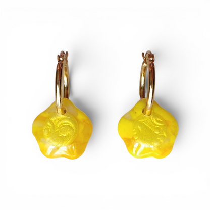 Jaune marbrées nacrées - Soleil citronné - Modulables