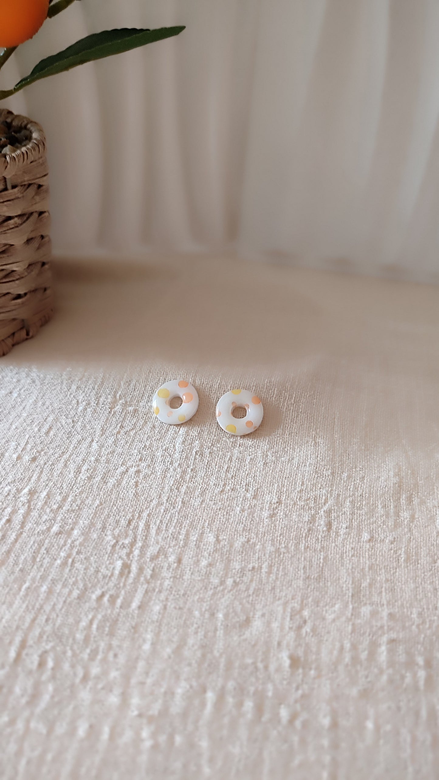 Orange et jaune - Perles d'agrumes - Pastilles - Modulables