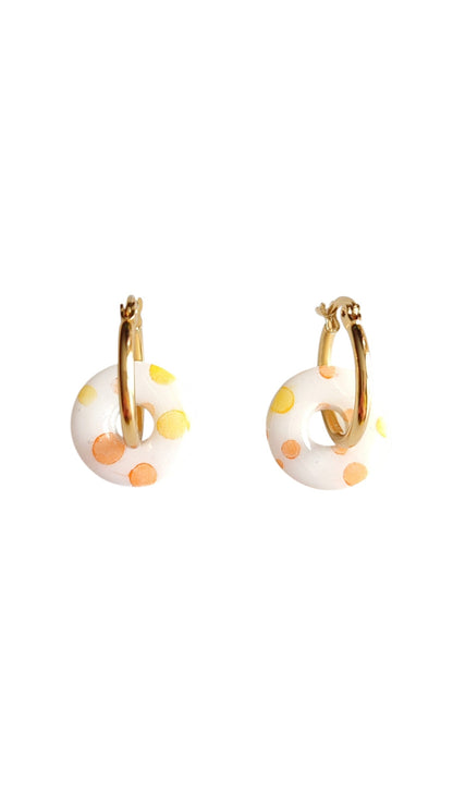 Orange et jaune - Perles d'agrumes - Pastilles - Modulables