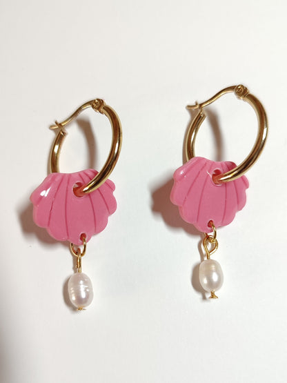 Rose - Coquillage perle - Modulables